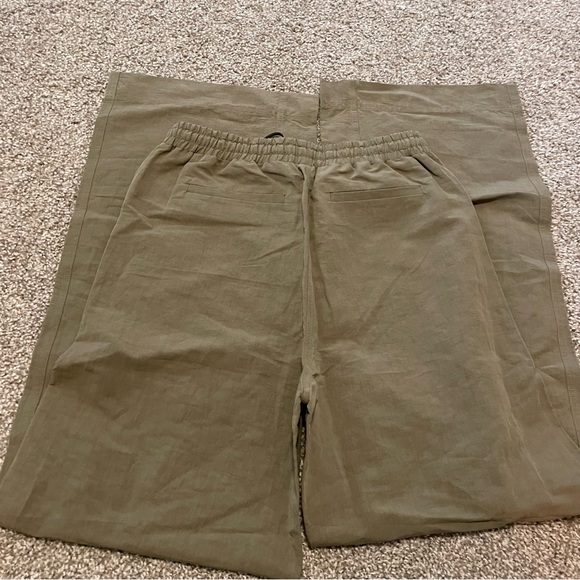 CO. Collection green wide leg pull on trousers pants - Picture 6 of 7